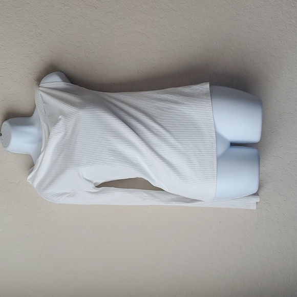 4/$30 **Open Edit One Sleeve Ribbed White Medium Top - Picture 1 of 9